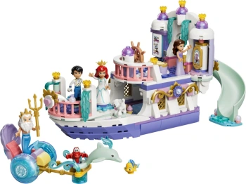 LEGO 43299 Disney Animation Królewska łódź weselna Arielki (