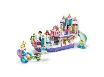 LEGO 43299 Disney Animation Królewska łódź weselna Arielki (