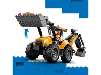 LEGO 60480 City Żółta koparko-ładowarka