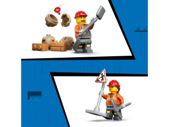 LEGO 60480 City Żółta koparko-ładowarka
