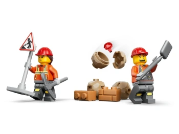 LEGO 60480 City Żółta koparko-ładowarka