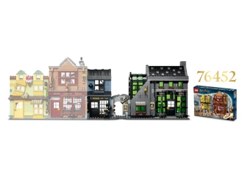 LEGO 76471 Harry Potter Magiczne sklepy na ulicy Śmiertelnego Nokturnu