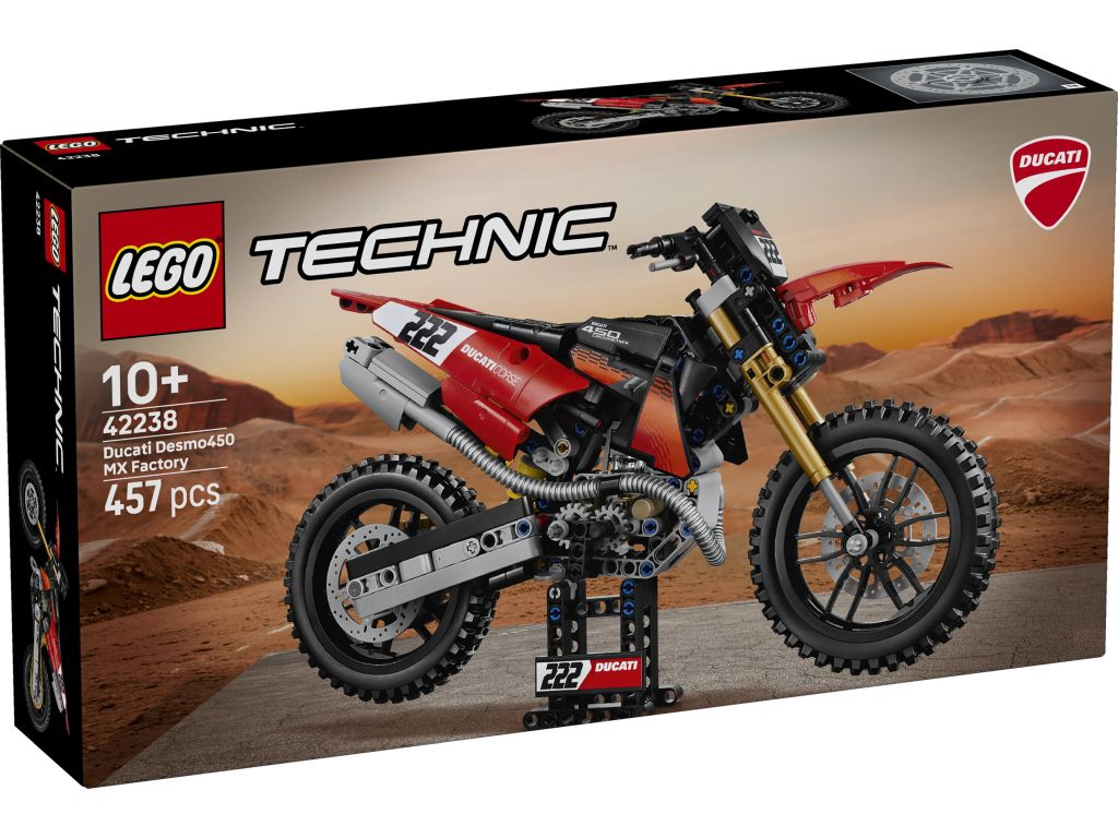 LEGO 42238 Technic Motocykl Ducati Desmo450 MX Factory