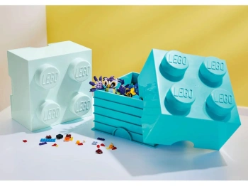 LEGO 41185273 Pojemnik 2x2 zestaw 2 szt. niebieski/błękitny