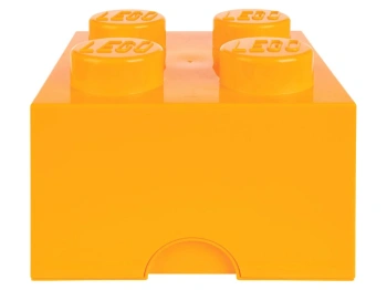 LEGO 41185297 Pojemnik 2x2 zestaw 2 szt. żółty/pomarańczowy