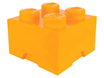 LEGO 41185297 Pojemnik 2x2 zestaw 2 szt. żółty/pomarańczowy