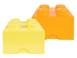 LEGO 41185297 Pojemnik 2x2 zestaw 2 szt. żółty/pomarańczowy
