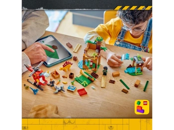 LEGO 77981 Jurassic World Welociraptor, stegozaur i pteranodon – Centrum ratunkowe