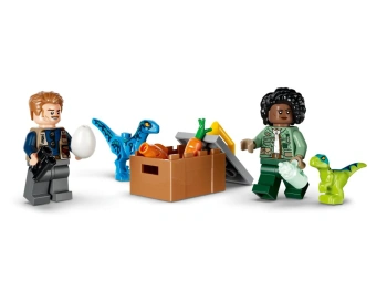 LEGO 77981 Jurassic World Welociraptor, stegozaur i pteranodon – Centrum ratunkowe