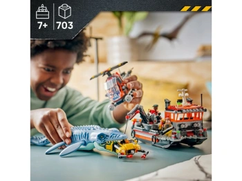 LEGO 77983 Jurassic World Atak mozazaura na łódź