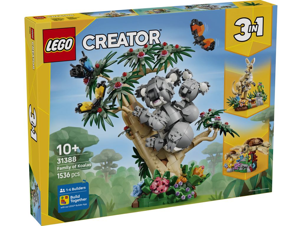 LEGO 31388 Creator Dzikie zwierzęta: Rodzina koali
