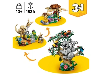 LEGO 31388 Creator Dzikie zwierzęta: Rodzina koali