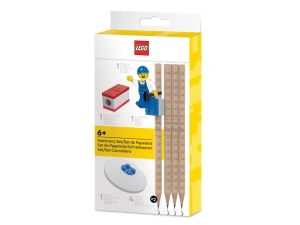 LEGO 53708 Classic  Zestaw piśmienniczy LEGO (4 ołówki, minifigurka, temperówka, gumka)