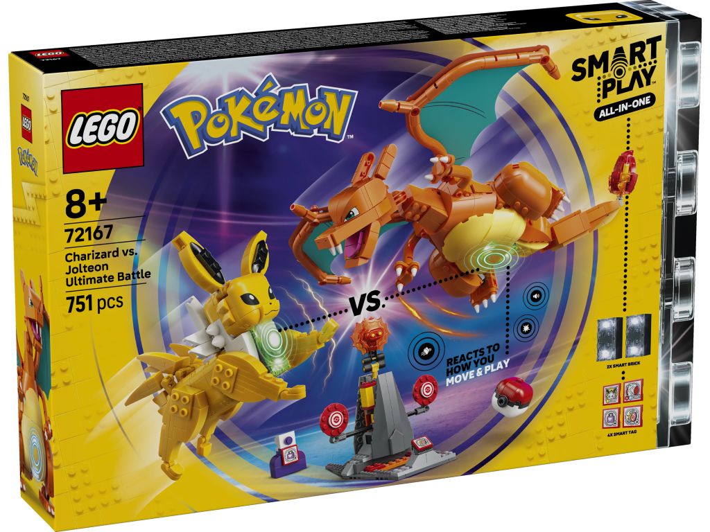 LEGO 72167 Pokémon SMART Play: Charizard kontra Jolteon — ostateczna bitwa