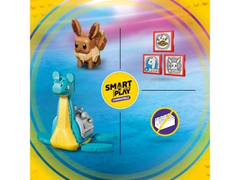LEGO 72162 Pokémon SMART Play: Eevee i Lapras — poszukiwanie skarbów