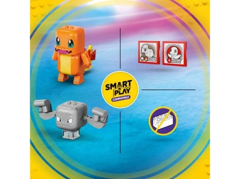 LEGO 72157 Pokémon SMART Play™: Charmander i Geodude — starcie w jaskini