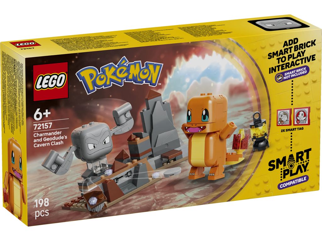 LEGO 72157 Pokémon SMART Play™: Charmander i Geodude — starcie w jaskini