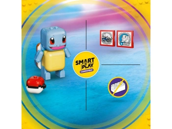 LEGO 72156 Pokémon SMART Play: Przygoda Trenera ze Squirtle i pojazdem terenowym