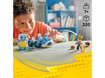 LEGO 72156 Pokémon SMART Play: Przygoda Trenera ze Squirtle i pojazdem terenowym
