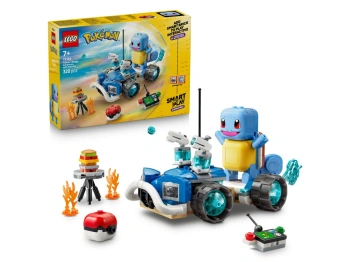LEGO 72156 Pokémon SMART Play: Przygoda Trenera ze Squirtle i pojazdem terenowym