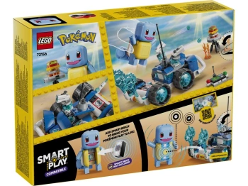 LEGO 72156 Pokémon SMART Play: Przygoda Trenera ze Squirtle i pojazdem terenowym