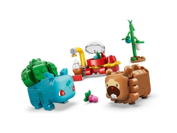 LEGO 72155 Pokémon SMART Play: Bulbasaur i Bidoof z krzewem jagody