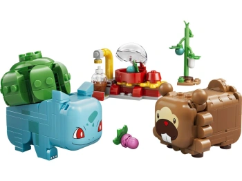 LEGO 72155 Pokémon SMART Play: Bulbasaur i Bidoof z krzewem jagody
