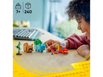 LEGO 72155 Pokémon SMART Play: Bulbasaur i Bidoof z krzewem jagody