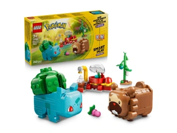 LEGO 72155 Pokémon SMART Play: Bulbasaur i Bidoof z krzewem jagody