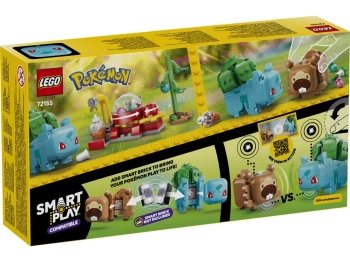 LEGO 72155 Pokémon SMART Play: Bulbasaur i Bidoof z krzewem jagody