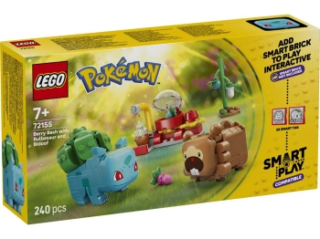 LEGO 72155 Pokémon SMART Play: Bulbasaur i Bidoof z krzewem jagody