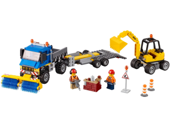LEGO City 60152 Zamiatacz ulic i koparka 