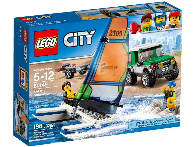 LEGO City 60149 Terenówka 4x4 z katamaranem