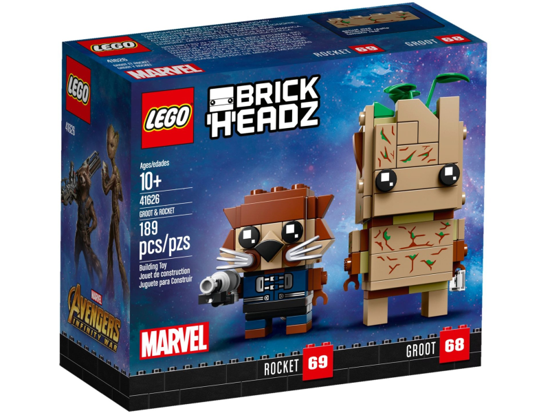 LEGO BrickHeadz 41626 Groot i Rocket