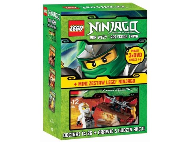 LEGO Ninjago GDLS61010 Rok Węży - Przygoda trwa. Części 4-6 + Mini zestaw 30086 Ukryte sztylety