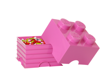  LEGO 40031739 Pojemnik na klocki 2x2 różowy