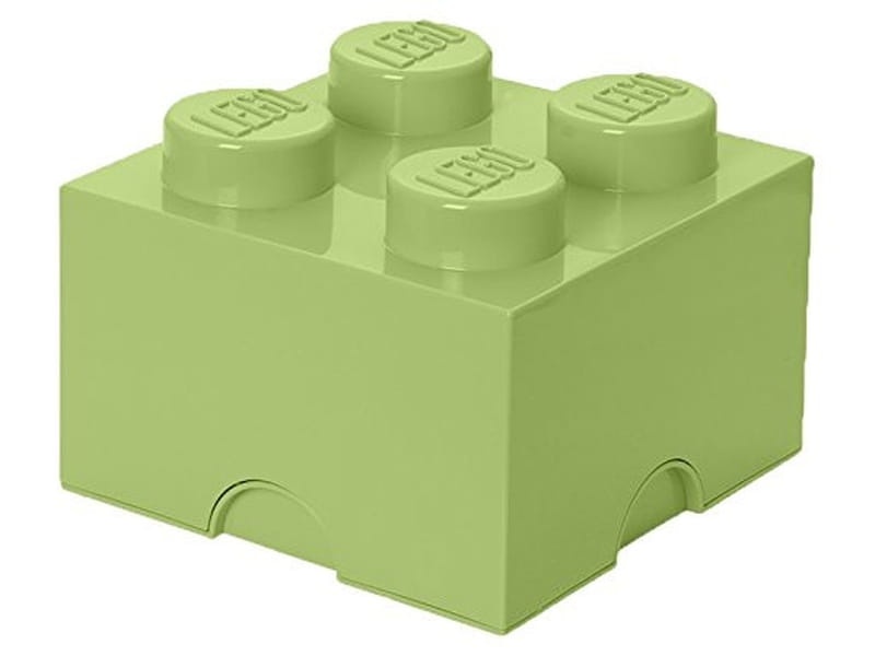LEGO 40031748 Pojemnik na klocki 2x2 żółtawa zieleń