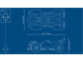 LEGO Technic 42072  Żółta wyścigówka