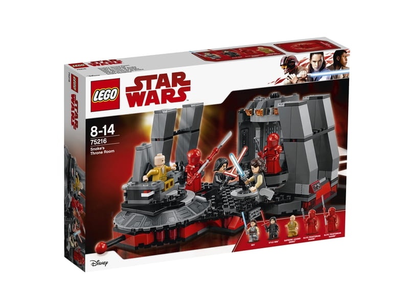  LEGO Star Wars 75216 Sala Tronowa Snoke'a 