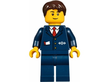 LEGO CREATOR 10259 Stacja w zimowej wiosce figurka biznesmen