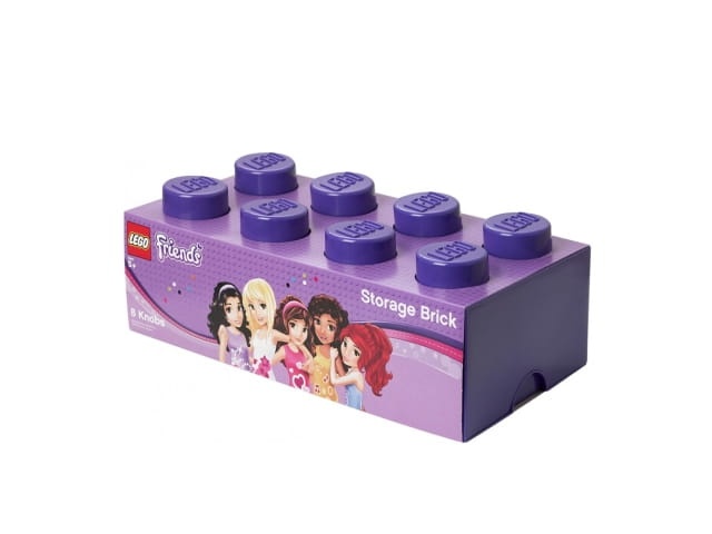 LEGO Friends 40041746 Pojemnik na klocki 4x2 fioletowy