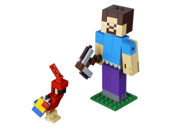  LEGO Minecraft 21148 BigFig - Steve z papugą