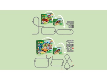 LEGO DUPLO 10872 Tory kolejowe i wiadukt