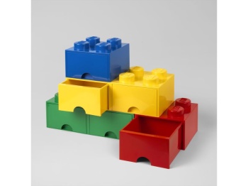 LEGO 40061732 Pojemnik na klocki z szufladą 4x2 żółty