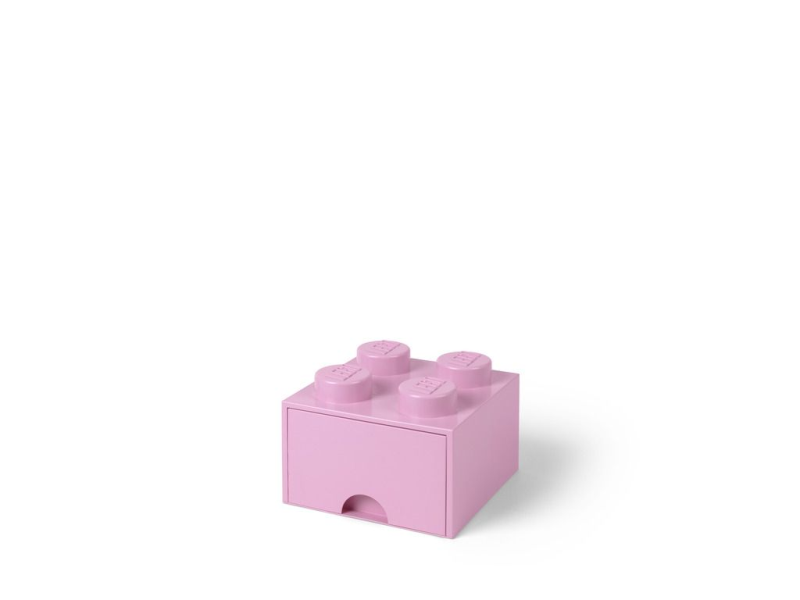 LEGO 40051738 Pojemnik na klocki z szufladą 2x2 różowy