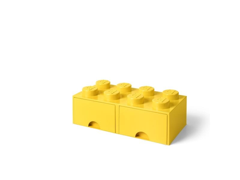 LEGO 40061732 Pojemnik na klocki z szufladą 4x2 żółty