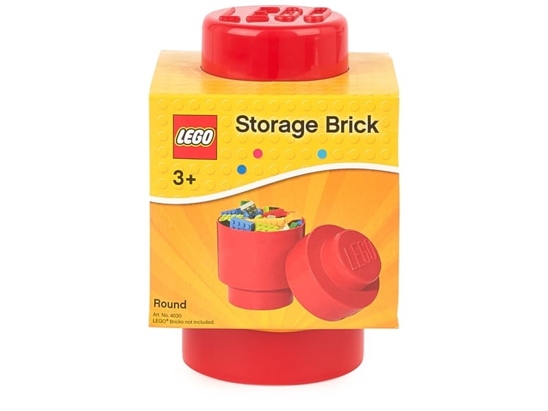 LEGO 4030170 Pojemnik na klocki okrągły 1x1 czerwony