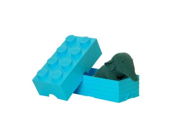 LEGO 40041743 Pojemnik na klocki 4x2 lazurowy