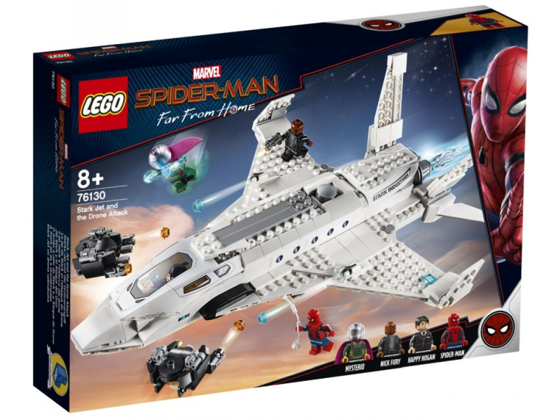 LEGO Super Heroes 76130 Odrzutowiec Starka i atak dronów