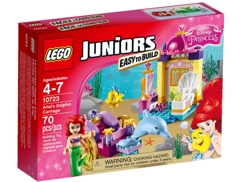 LEGO Juniors 10723 Disney Princess — kareta Arielki z delfinami 